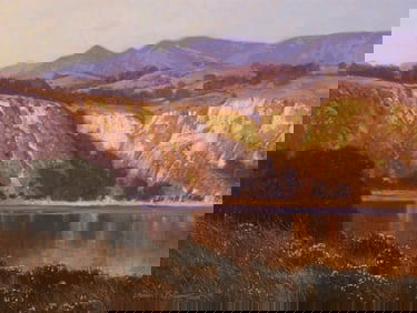 Dennis M. Doheny (b. 1956), "Chalk Cliffs, Lake Cachuma," 2005
