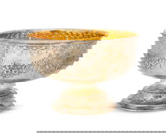 An English sterling silver footed bowl