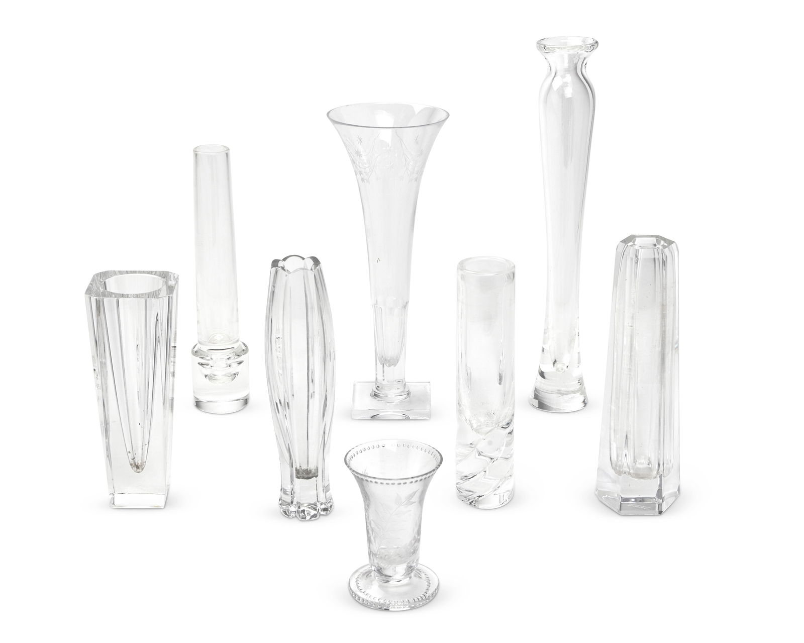 A group of Contemporary glass bud vases (1 of 4)