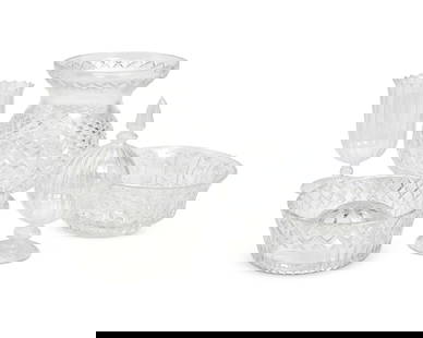 A group of assorted glass table items: A group of assorted glass table itemsLate 20th/early 21st centurySome variously marked for maker; Tiffany engraved: James Conlon / 10th Anniversary LA OperaThe group including but not limited to: a Ti