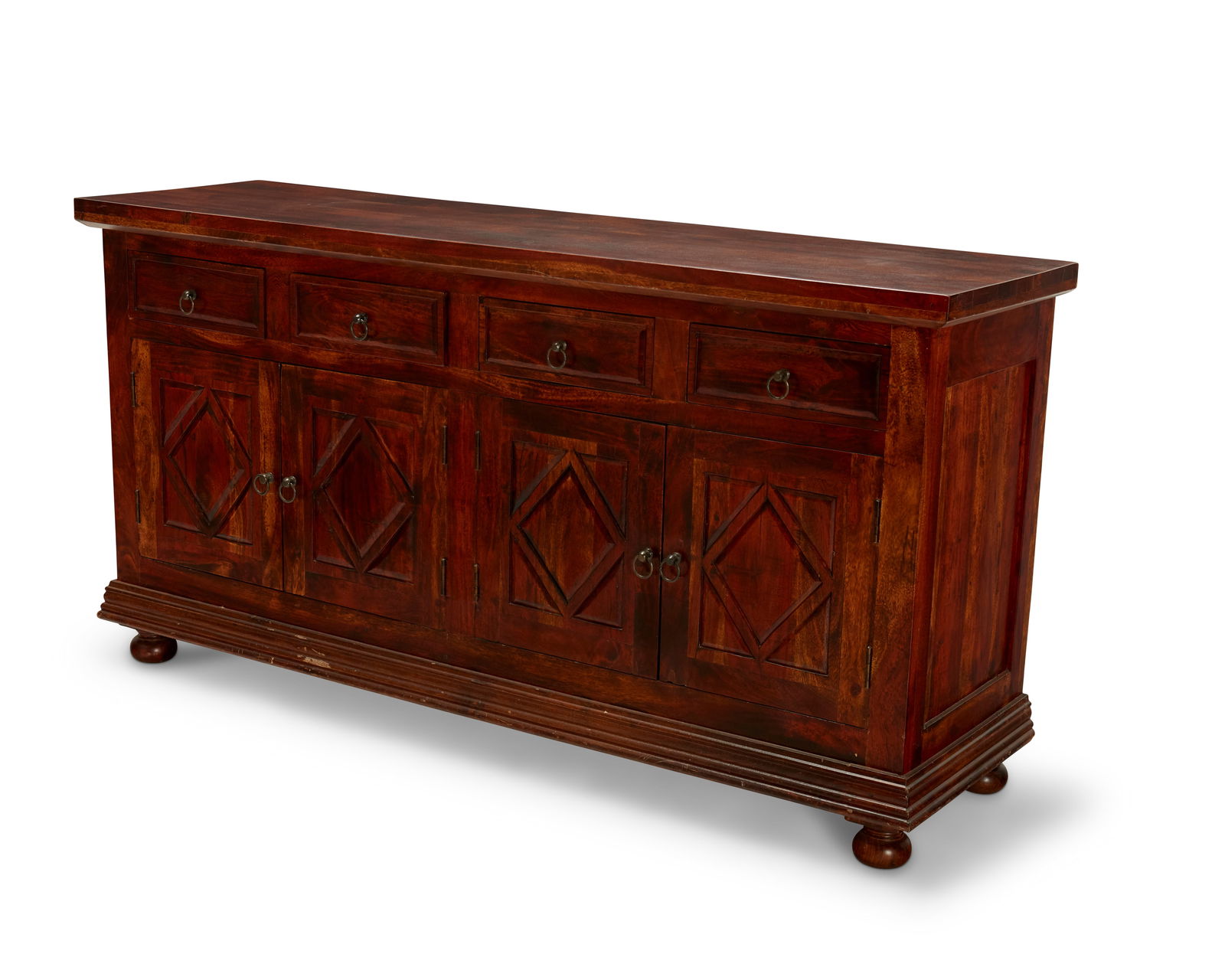 A Continental Baroque-style wood credenza (1 of 8)