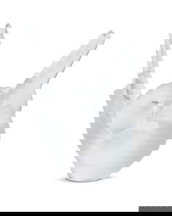 A Lalique clear and frosted glass 'Sylvie' vase: A Lalique clear and frosted glass 'Sylvie' vaseLate 20th/early 21st centuryEtched to underside: Lalique trademarked France [post-1978]In the form of two conjoined doves8.25" H x 7" W x 4" D Provenance
