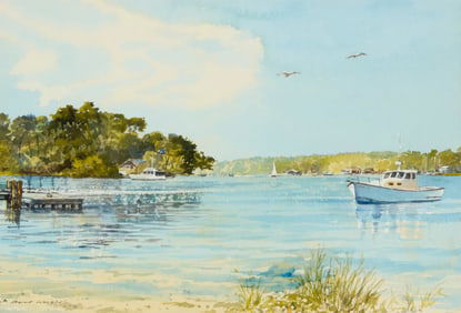 Bert Wright (b. 1930), Martha's Vineyard coastal scene