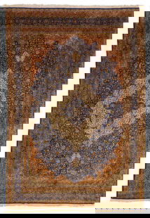 A Kashan rug: A Kashan rugLate 20th centuryWool on cotton foundation17' 1" L x 12' W