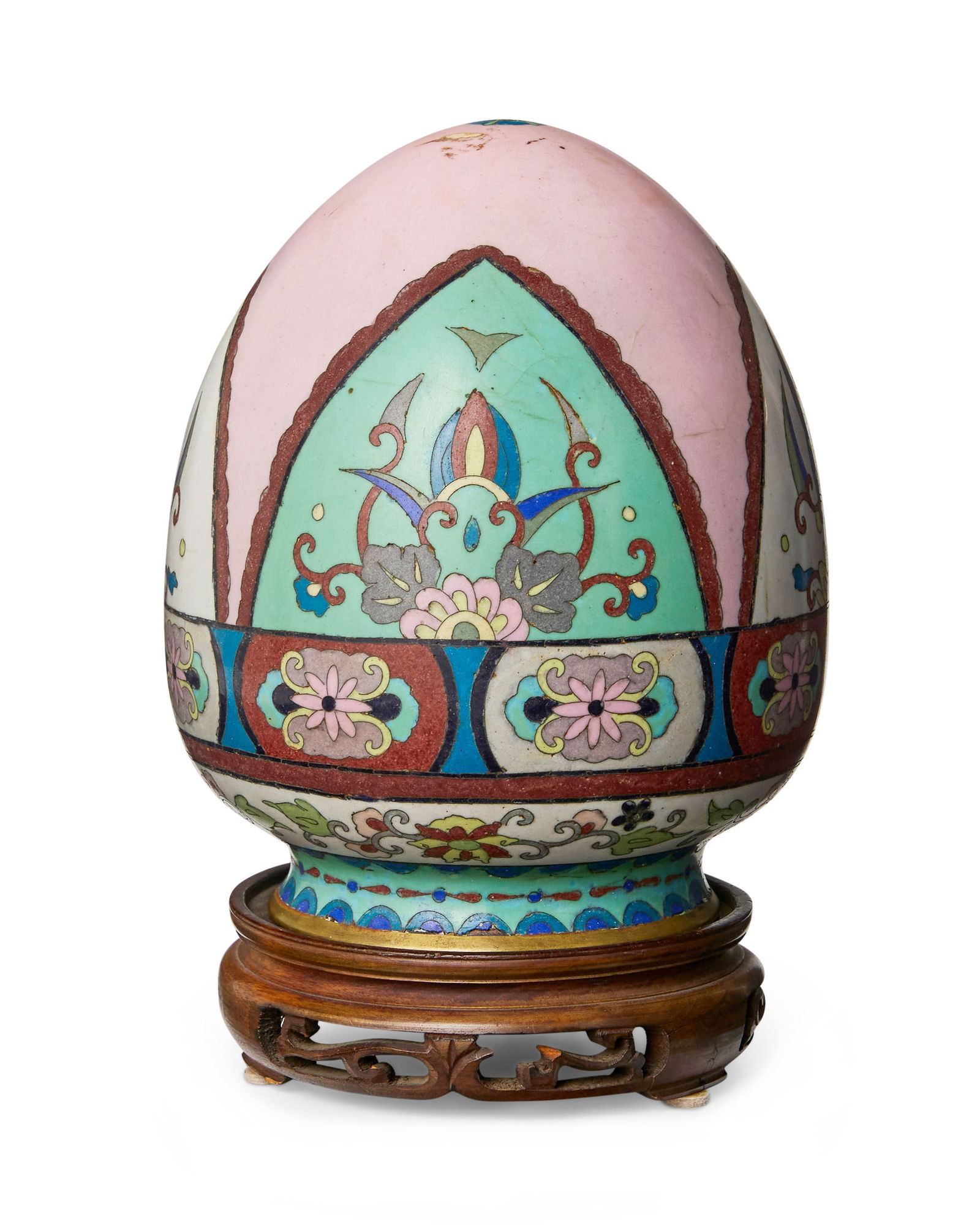 A Chinese cloisonne planter pot (1 of 4)