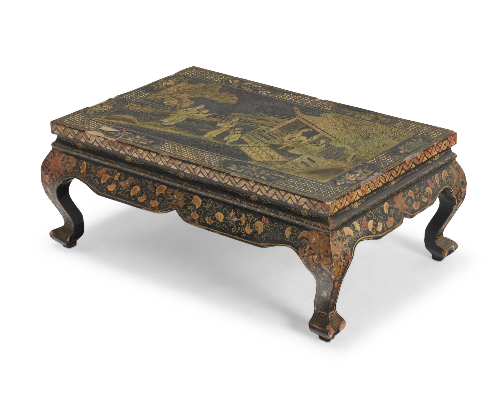 A Chinese lacquered wood chou table (1 of 6)