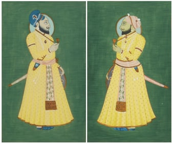 Two Mughal Indian paintings