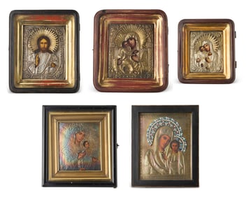 A group of Russian icons