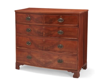 A George III mahogany chest of drawers