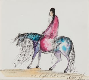 Ted DeGrazia (1909-1982), Figure on horseback