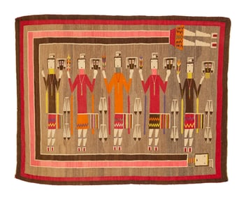 A Navajo Yei weaving