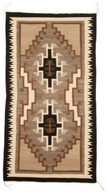 A Navajo Two Grey Hills rug
