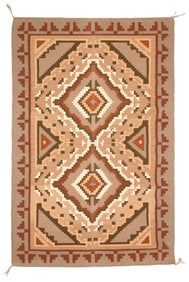 A Rita Charley Navajo Two Grey Hills rug