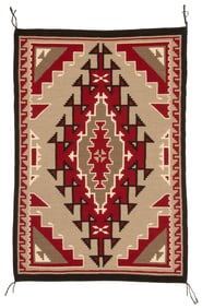 A Lucille Silver Navajo Ganado rug