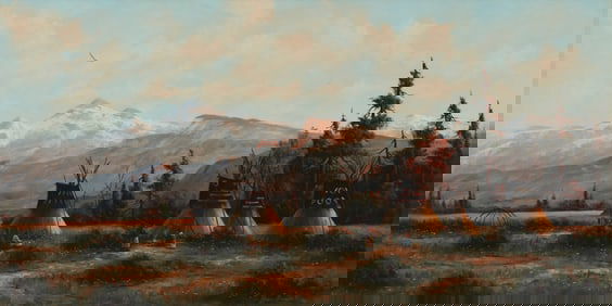 Heinie Hartwig (b. 1937), "Morning in the Rockies"