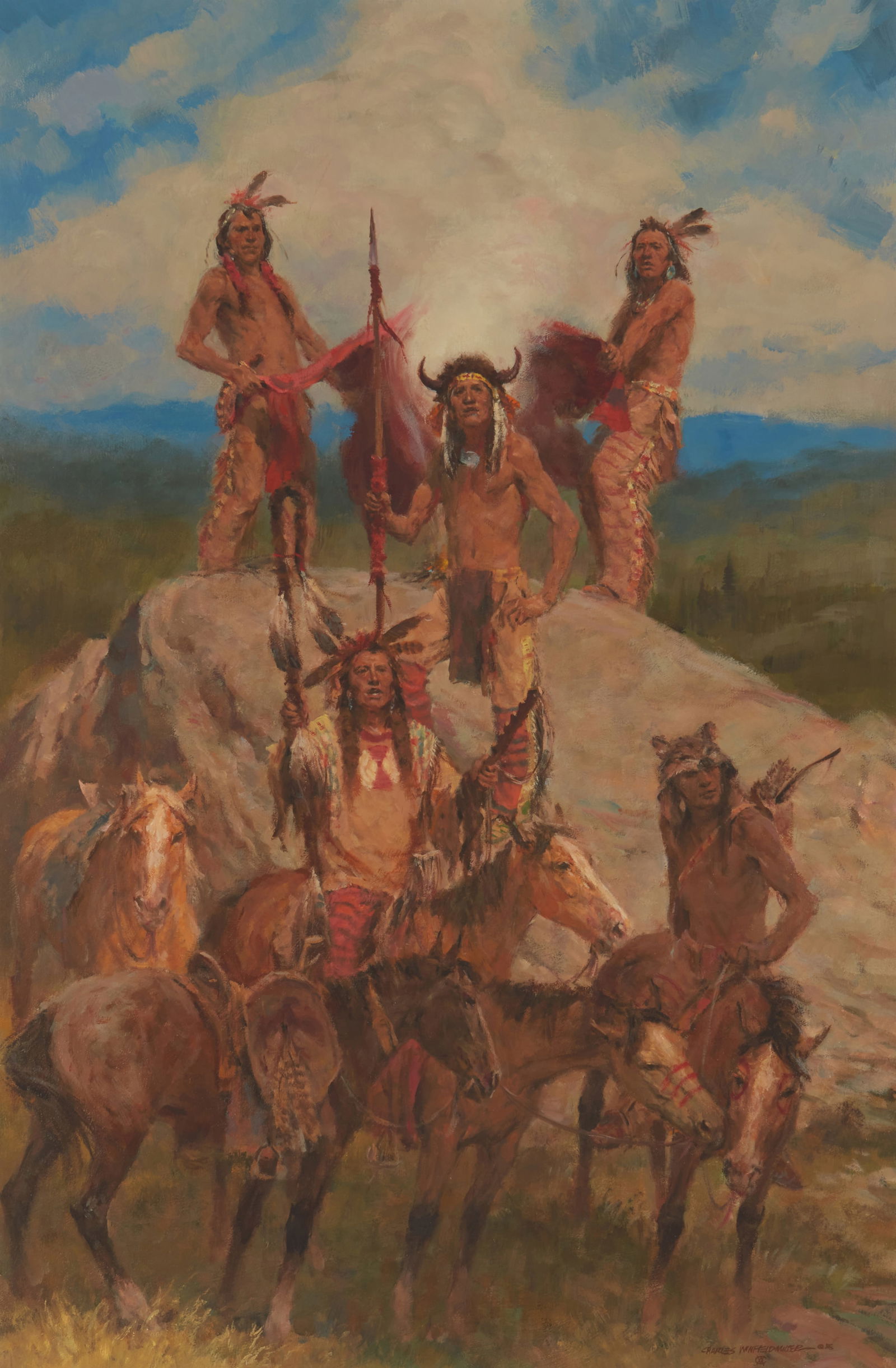 Charles Winfield Miller (1922-1995), "The Signal," 1988 (1 of 8)