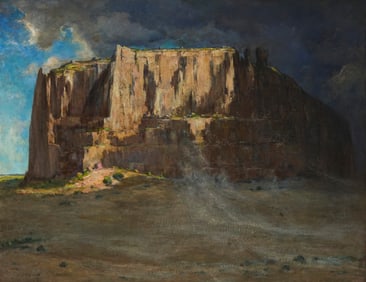 Albert Lorey Groll (1866-1952), "The Enchanted Mesa, New Mexico"