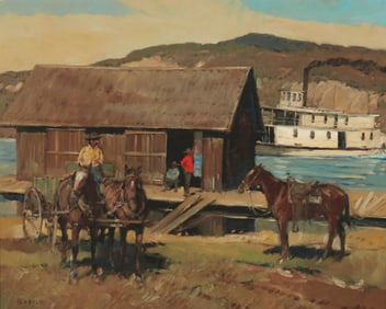 Sheryl Bodily (b. 1936), "The Steamboat," 1972