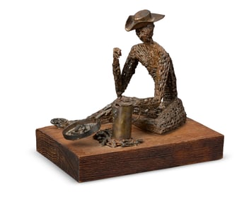 Jerry Daniel (1939-2018), Cowboy cooking, 1966