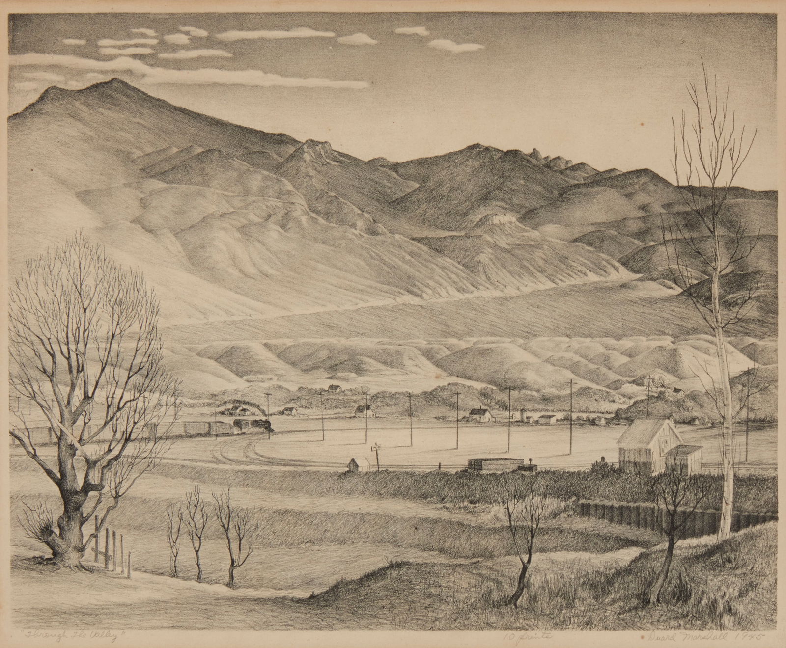 Duard Marshall (1914-2010), "Through the Valley," 1945 (1 of 6)