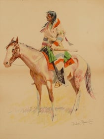 After Frederic Remington (1861-1909), "Indian Scout," from "A Bunch of Buckskins," 1901