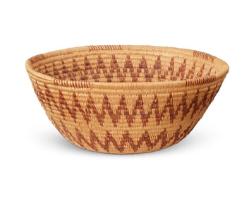 A Panamint basketry bowl