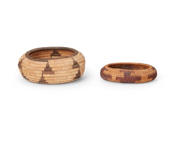 Two diminutive California baskets