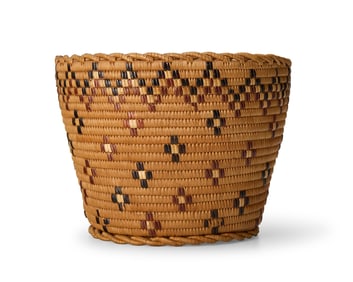 A polychrome Thompson River basket
