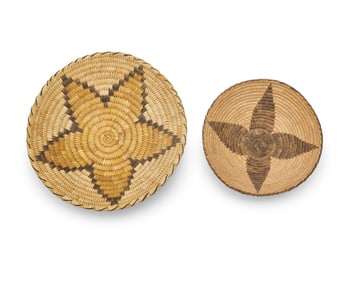 Two Papago baskets