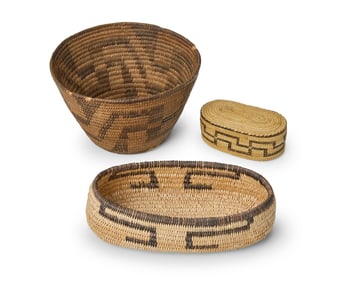 Three Southwest baskets