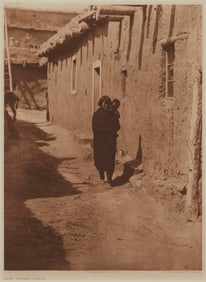 After Edward S. Curtis (1868-1952), "Zuni Street Scene," plate 605 from "The North American Indian,"