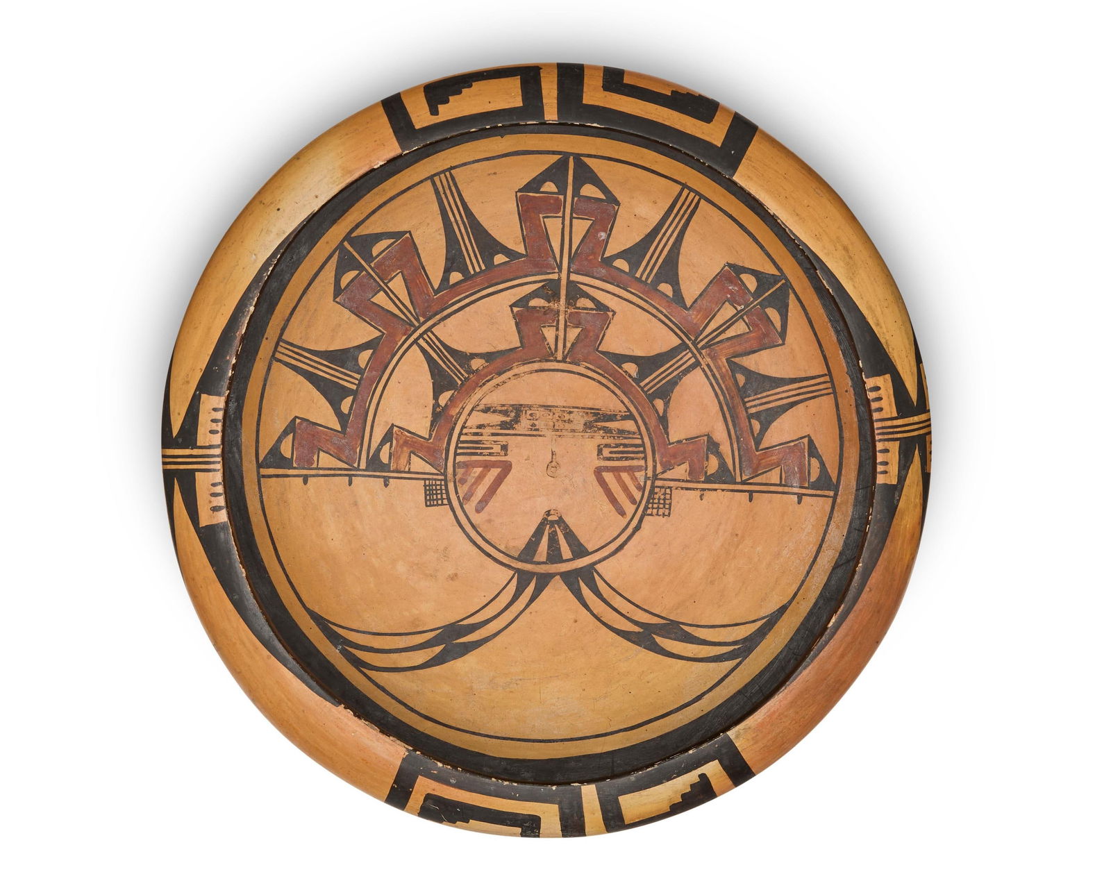 A Hopi yellowware pottery bowl (1 of 3)