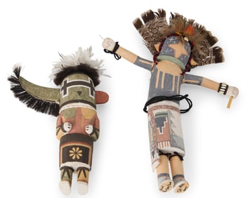Two Hopi Pueblo katsinas