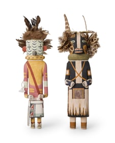 Two Hopi Pueblo katsinas