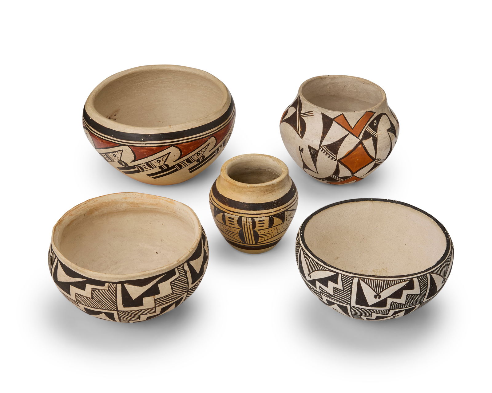 A group of Southwest pottery vessels (1 of 5)