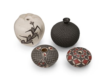 A group of miniature Southwest pottery vessels