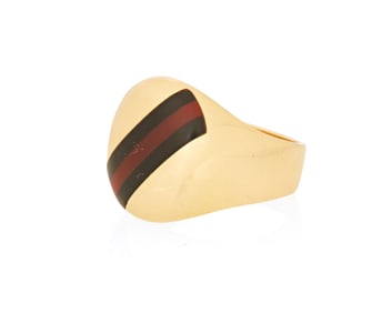 Fred of Paris: An 18K Gold and Hardstone ring
