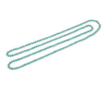 Tiffany & Co.: A Sterling Silver and Amazonite Necklace