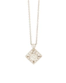 A Platinum and Diamond Necklace