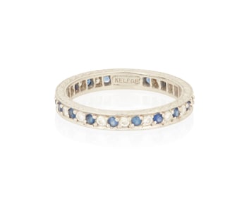 Jack Kelege: A Platinum, Sapphire and Diamond Eternity Band
