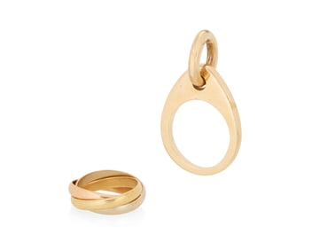 Two Gold Rings Including Cartier