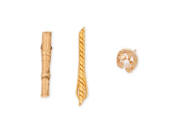 A Group of Gold Accessories Including David Webb