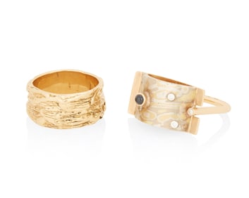 Two 14K Gold Rings