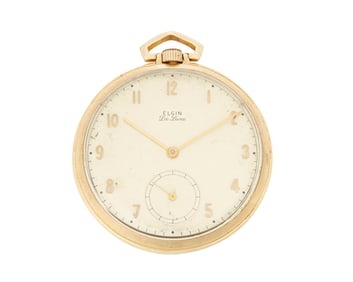 Elgin: A Gold-Filled Pocket Watch and Gold Chain