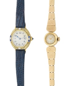 Two 14K Gold Watches