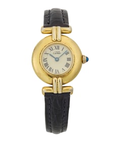 Cartier: A Sterling Vermeil Must De Cartier Watch