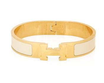 Hermes: An Enamel "Clic H" Bracelet, 2013