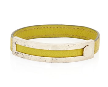 Hermes: A Vintage Chevre Mysore Pousse Bracelet, 2001