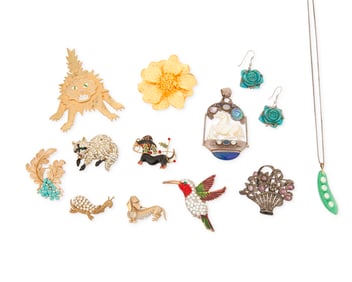 A Group of Vintage Costume Jewelry