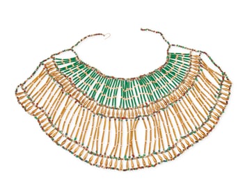 An Egyptian Beaded Collar Necklace